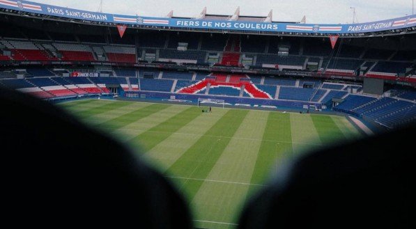 Estádio do Parc des Princes, em Paris, na França, recebe PSG x Arsenal