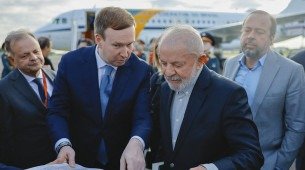 Chegada de Lula a Moscou