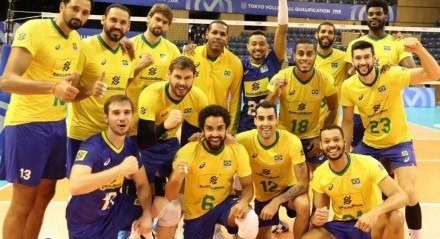 Jogadores da Seleção Brasileira de Vôlei
