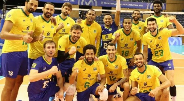 Jogadores da Seleção Brasileira de Vôlei