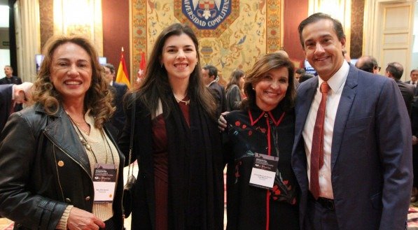 Os advogados Mary Elbe Queiroz, Lorena Guedes, Rosana Maneira e Ronnie Duarte, durante evento na Universidade Complutense de Madrid