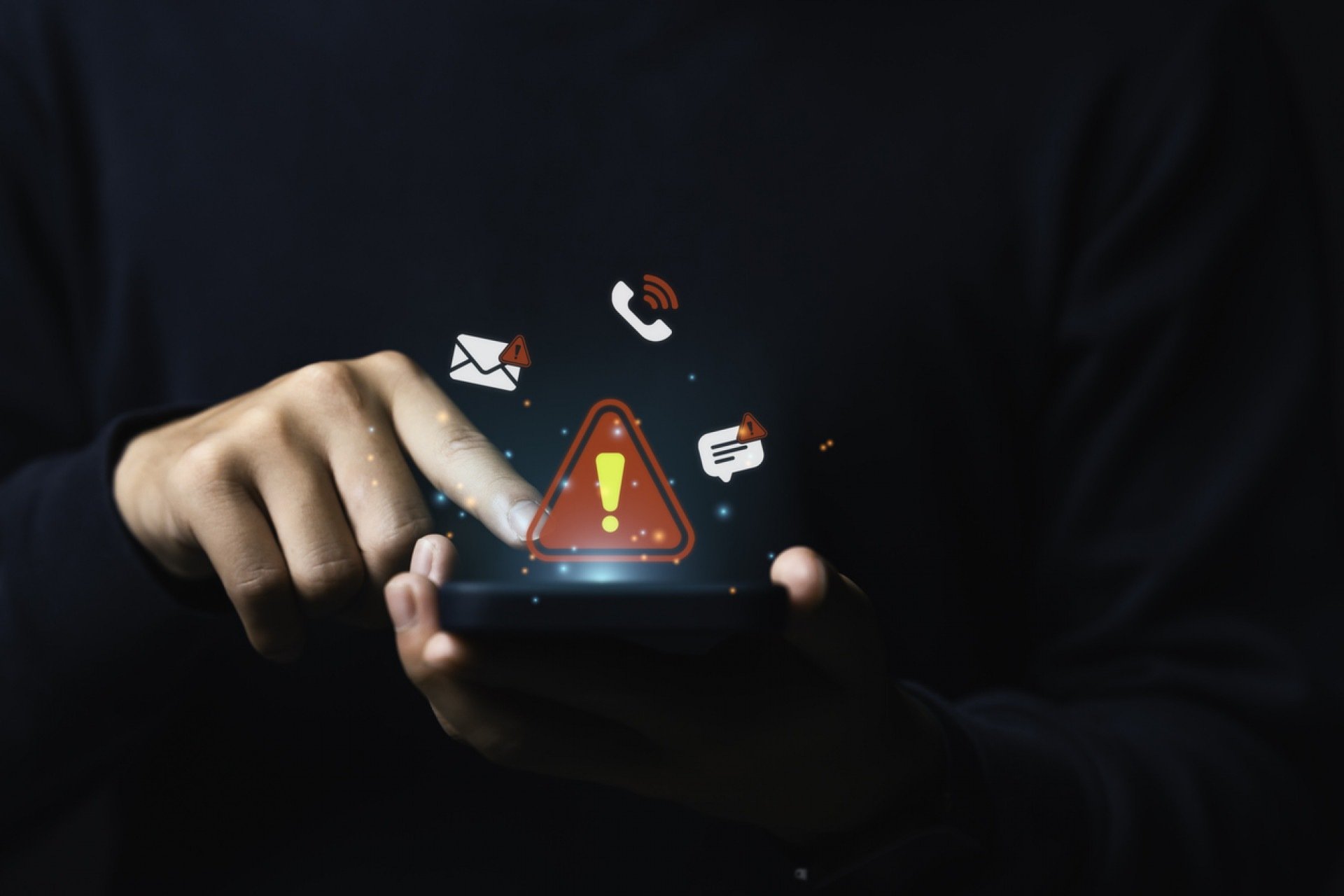 Imagem de fraude ou golpe no celular