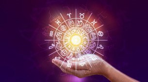 Imagem de círculo dos signos do zodíaco.