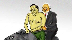 Lula e Putin na Rússia