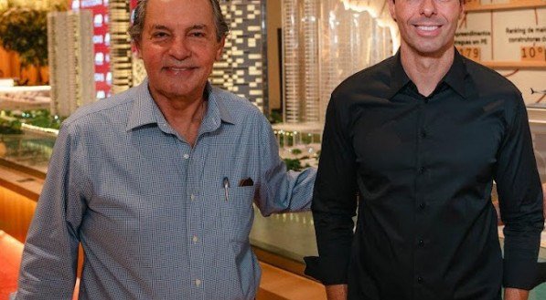 Marcos Moura Dubeux e Diego Villar, em evento empresarial