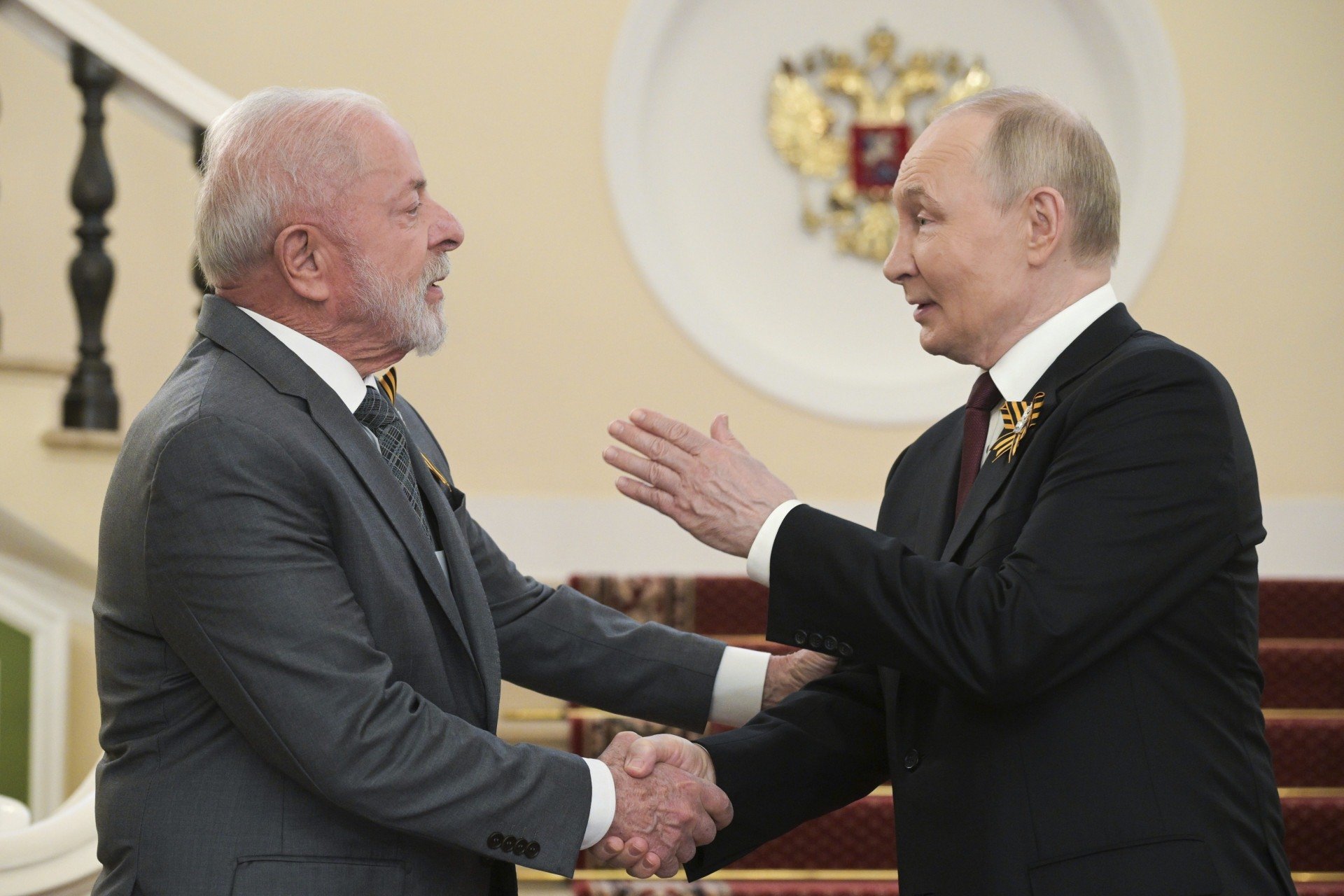 Lula e Putin em encontro na Rússia