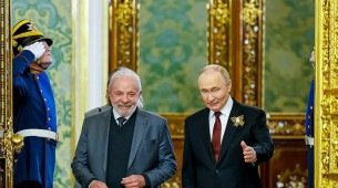 Presidente Lula levou apelo ucraniano ao presidente russo, Vladimir Putin, para que aceitasse um cessar-fogo de 30 dias na guerra na Ucrânia