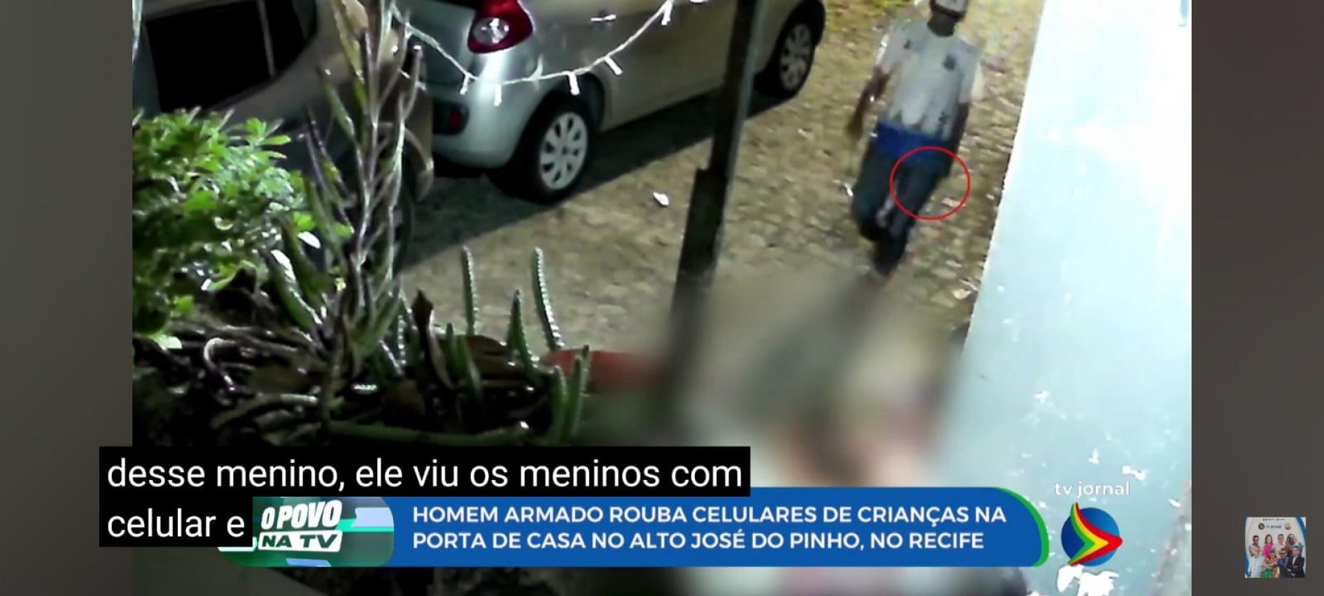 Imagem de assaltante do Alto José do Pinho