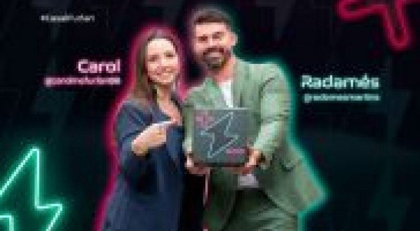Imagem de Carol e Radamés no Power Couple.