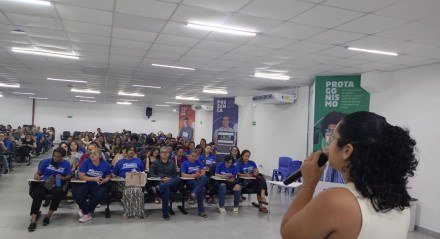 Registro da assembleia dos enfermeiros e enfermeiras no Recife na segunda-feira, 05 de maio de 2025