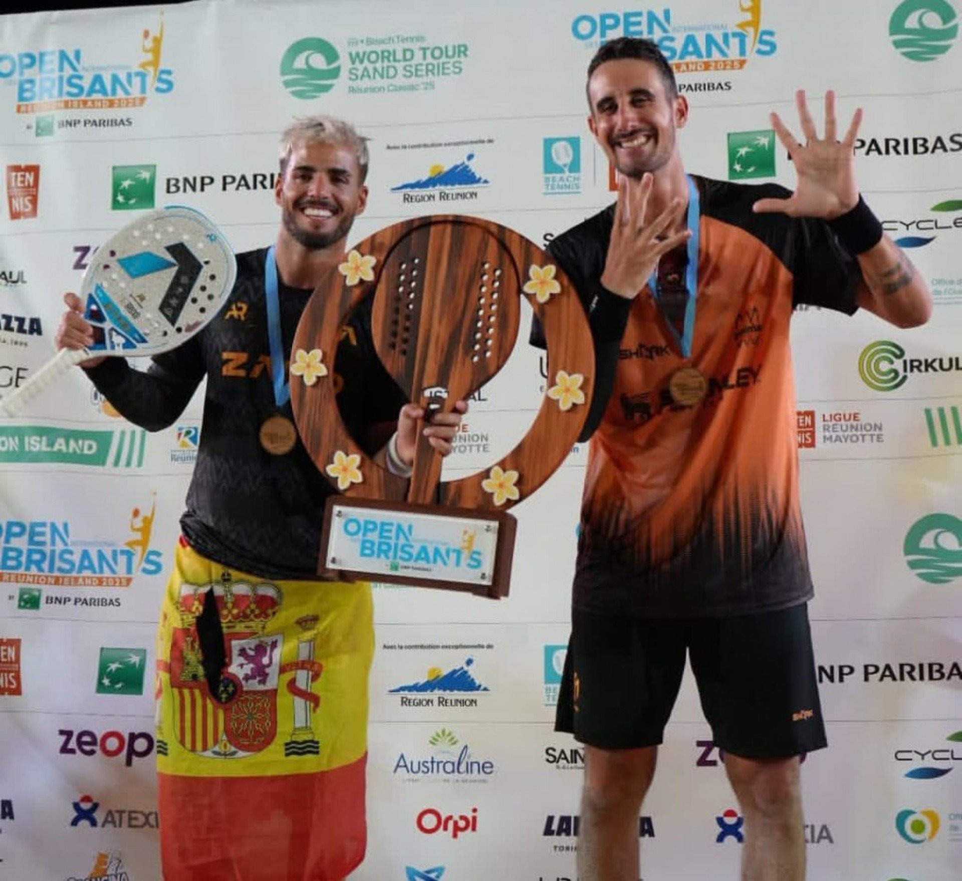 Espanhol e italiano levaram o troféu contra Gianotti e Spoto neste domingo