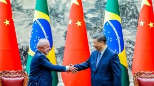 Presidente da República, Luiz Inácio Lula da Silva, ao lado do presidente da China, Xi Jinping
