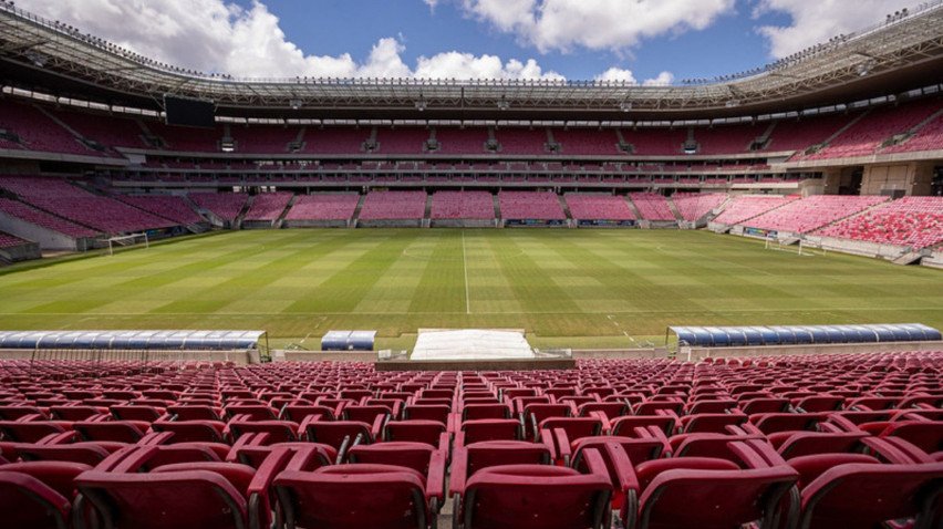 Vista panorâmica da Arena de Pernambuco