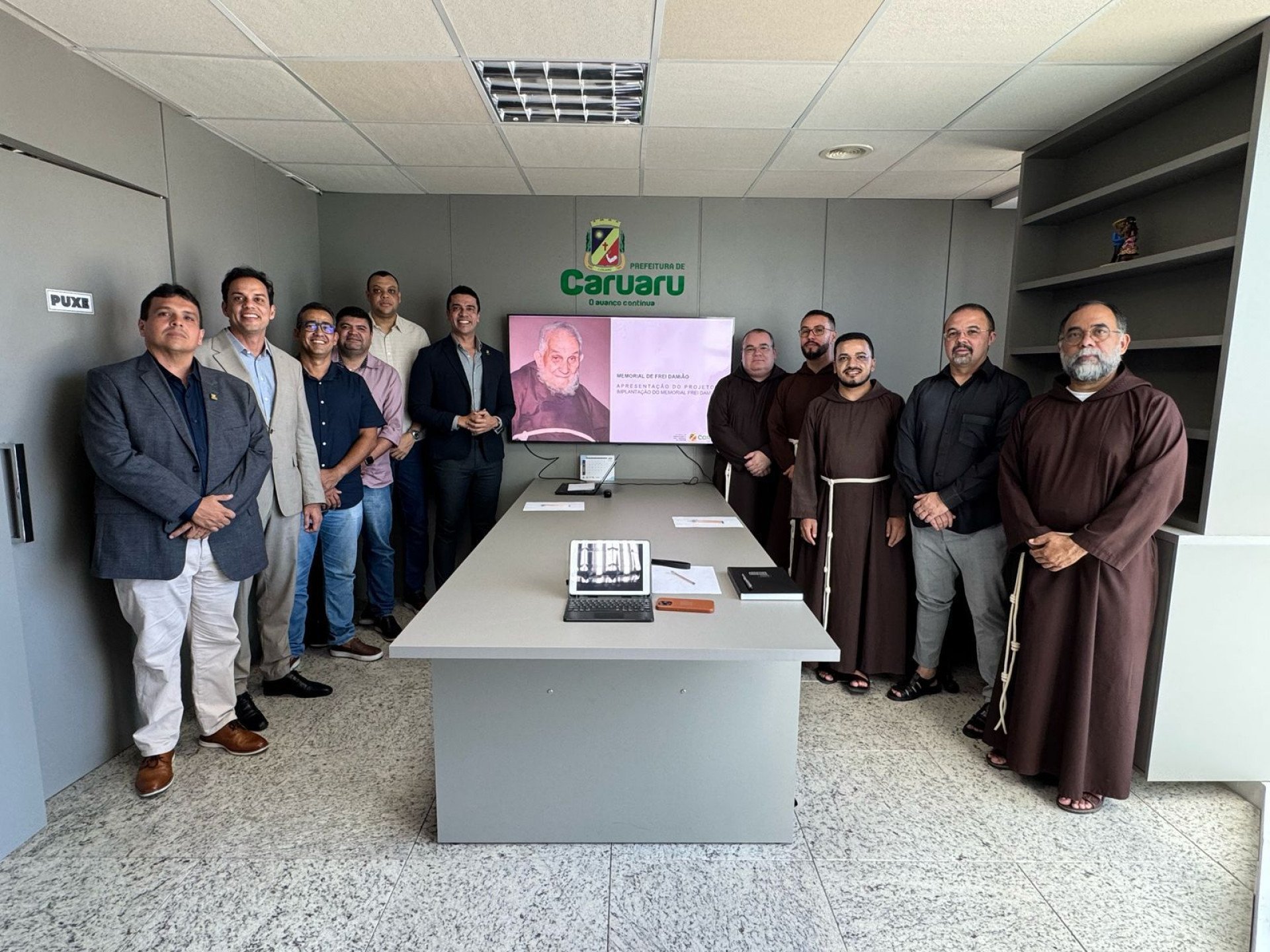 Participaram deste encontro o ministro provincial, Frei Janailson Gomes; e os Freis José Renielson, Jociel Gomes, Abelardo, Josias e Dimas Sobral.