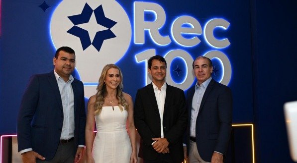 João Mendes, Tatiana Menezes, Paulo Cavalcanti Menezes e Romero Maranhão Filho, no evento do Recife Expo Center