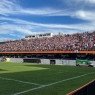 Torcida do Santa Cruz no setor visitante do Lacerdão