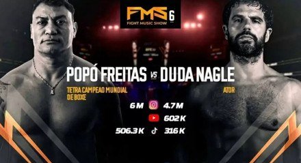 Popó e Duda Nagle se enfrentam na luta principal do FMS 6