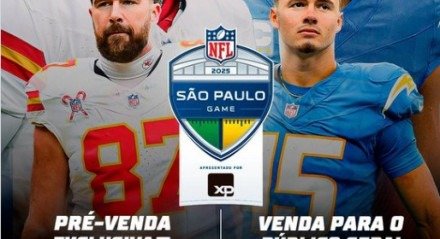 Imagem de anúncio da venda de ingressos para Chargers x Chiefs