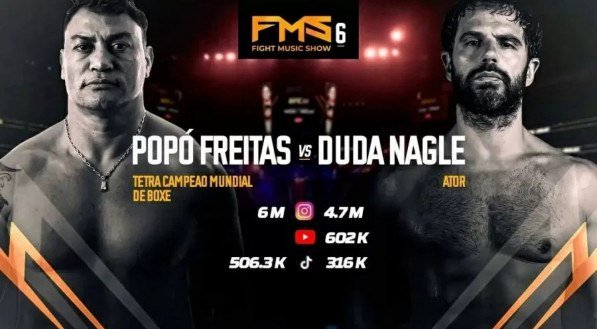 Popó e Duda Nagle se enfrentam na luta principal do FMS 6