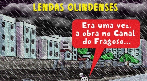 Chuvas em Olinda: canal do Fragoso transborda e várias ruas ficam alagadas