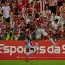 Jogadores do Náutico em comemoração do primeiro gol sobre o Confiança na última rodada