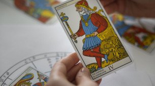 Imagem de uma carta de Tarô