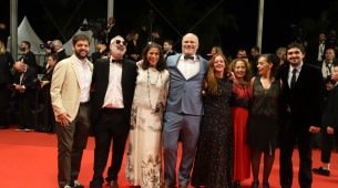 Equipe do documentário Para Vigo Me Voy!, sobre obra de Cacá Diegues