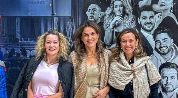 Sandra Janguiê, Janaína Guerra e Juliana Honorato durante evento em Londres