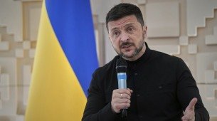 O presidente ucraniano Volodymyr Zelensky