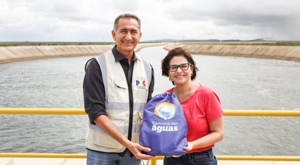 Priscila Krause visita transposição do São Francisco com ministro Waldez Góes e destaca parceria com governo federal