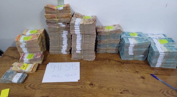 Imagem de montante recuperado após furto em Cabrobó