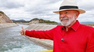 Lula visitou a estação EBI-3, em Salgueiro-PE