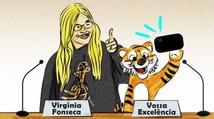 Cenas do Senado: Virginia Fonseca e Marina Silva