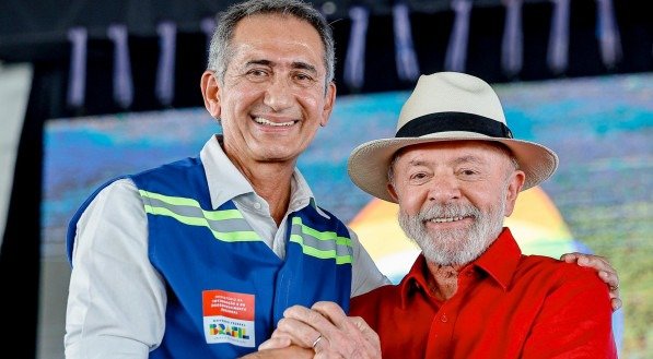 Presidente da Rep&uacute;blica, Luiz In&aacute;cio Lula da Silva, e Ministro da Integra&ccedil;&atilde;o e do Desenvolvimento Regional, Waldez G&oacute;es,