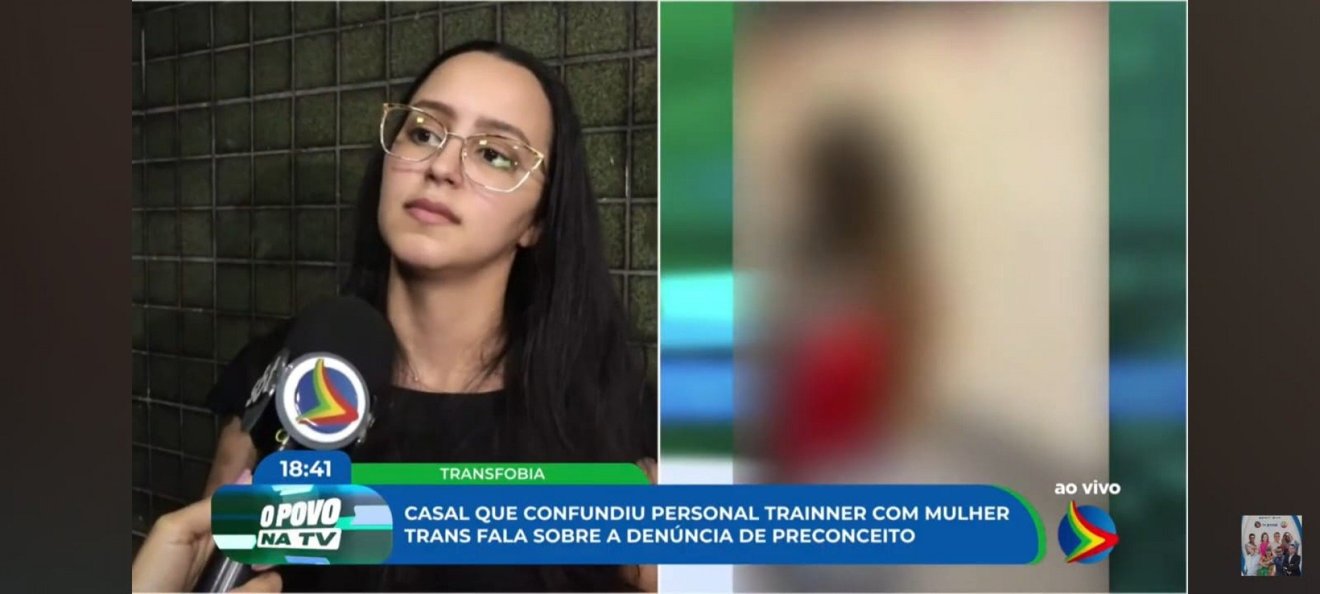 Imagem de mulher acusada em caso de transfobia em academia no bairro de Boa Viagem