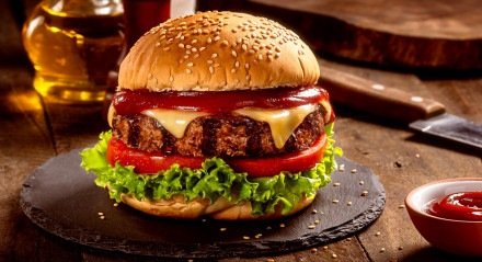 Imagem ilustrativa de hambúrguer. Confira 5 hamburguerias imperdíveis com lanches que valem cada mordida no Recife e região