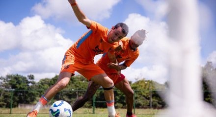 Pablo em ação pelo Sport no treino