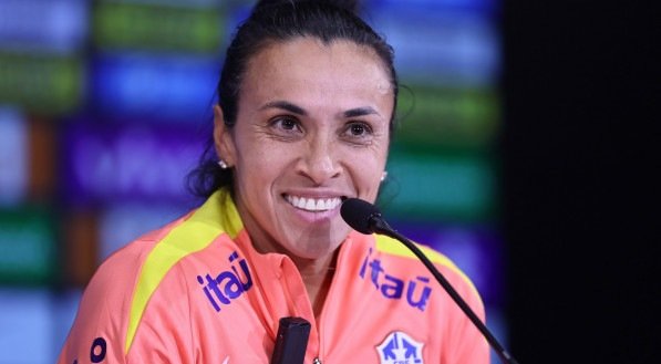 Imagem de treino da seleção brasileira feminina