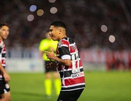 Thiaguinho marcou dois gols em vitÃ³ria do Santa Cruz contra o FerroviÃ¡rio