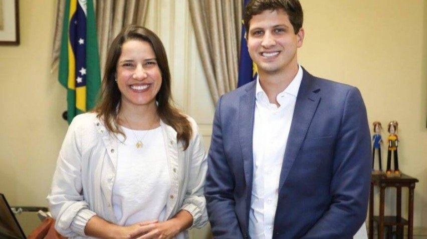 A governadora Raquel Lyra e o prefeito do Recife João Campos