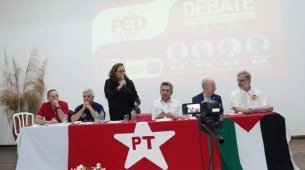 Candidatos à presidência nacional do PT participaram de debate nesta terça-feira (3), no Recife