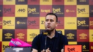 Entrevista coletiva com o executivo de futebol do Sport, Thiago Gasparino