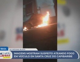 Homem ateia fogo em viatura da secretaria de Santa Cruz do Capibaribe