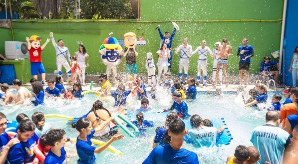 Diversas atividades são realizadas durante a colônia de férias