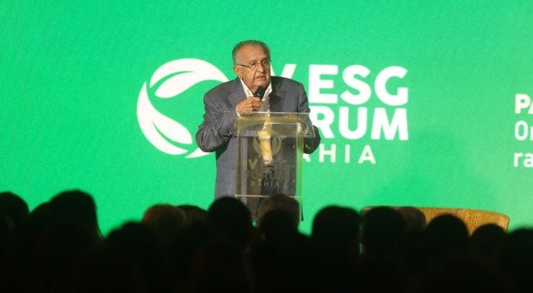 Presidente do Grupo JCPM, João Carlos Paes Mendonça, em conferência de abertura do IV ESG Fórum Bahia