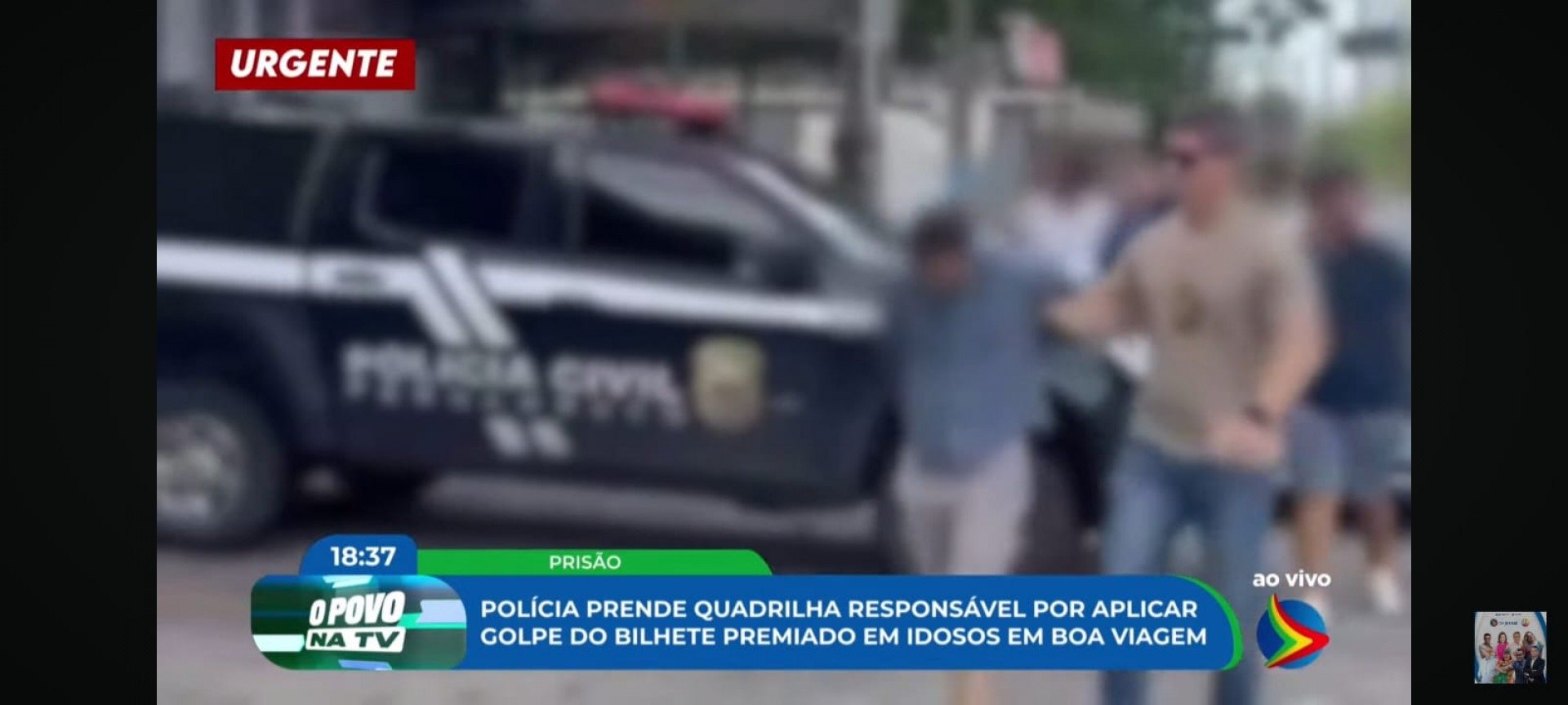 Imagem de pessoas presas por aplicar golpe em Boa Viagem
