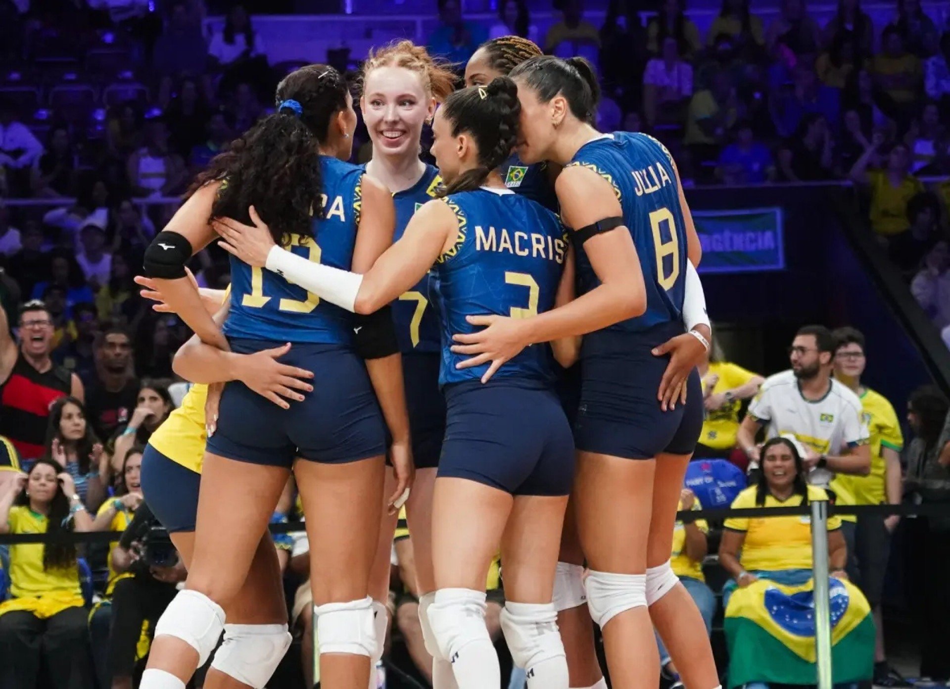 VNL Feminina 2025: Brasil vence Canadá e segue embalado; Confira classificação atualizada
