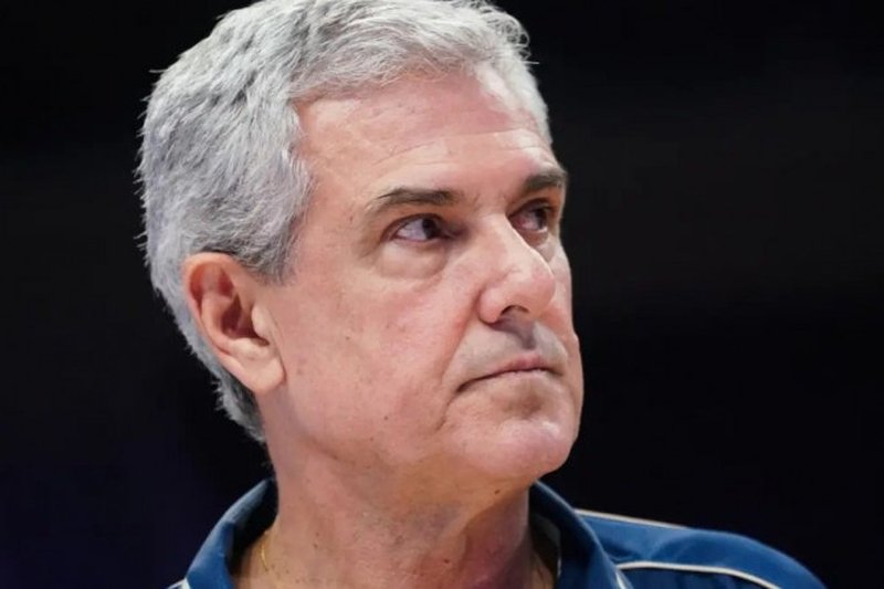 Imagem da partida do Brasil pela VNL Feminina de Vôlei