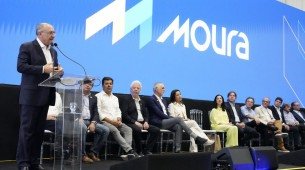 Presidente da República em exercício, Geraldo Alckmin (PSB), participou de inauguração da unidade de reciclagem e metais do complexo industrial do Grupo Moura, em Belo Jardim, no Agreste do Estado