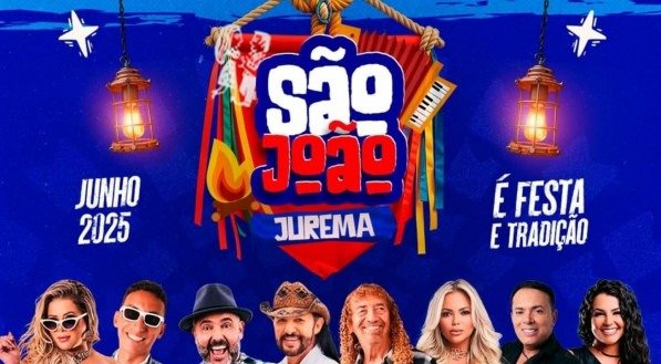 Imagem das atrações do São João de Jurema em 2025
